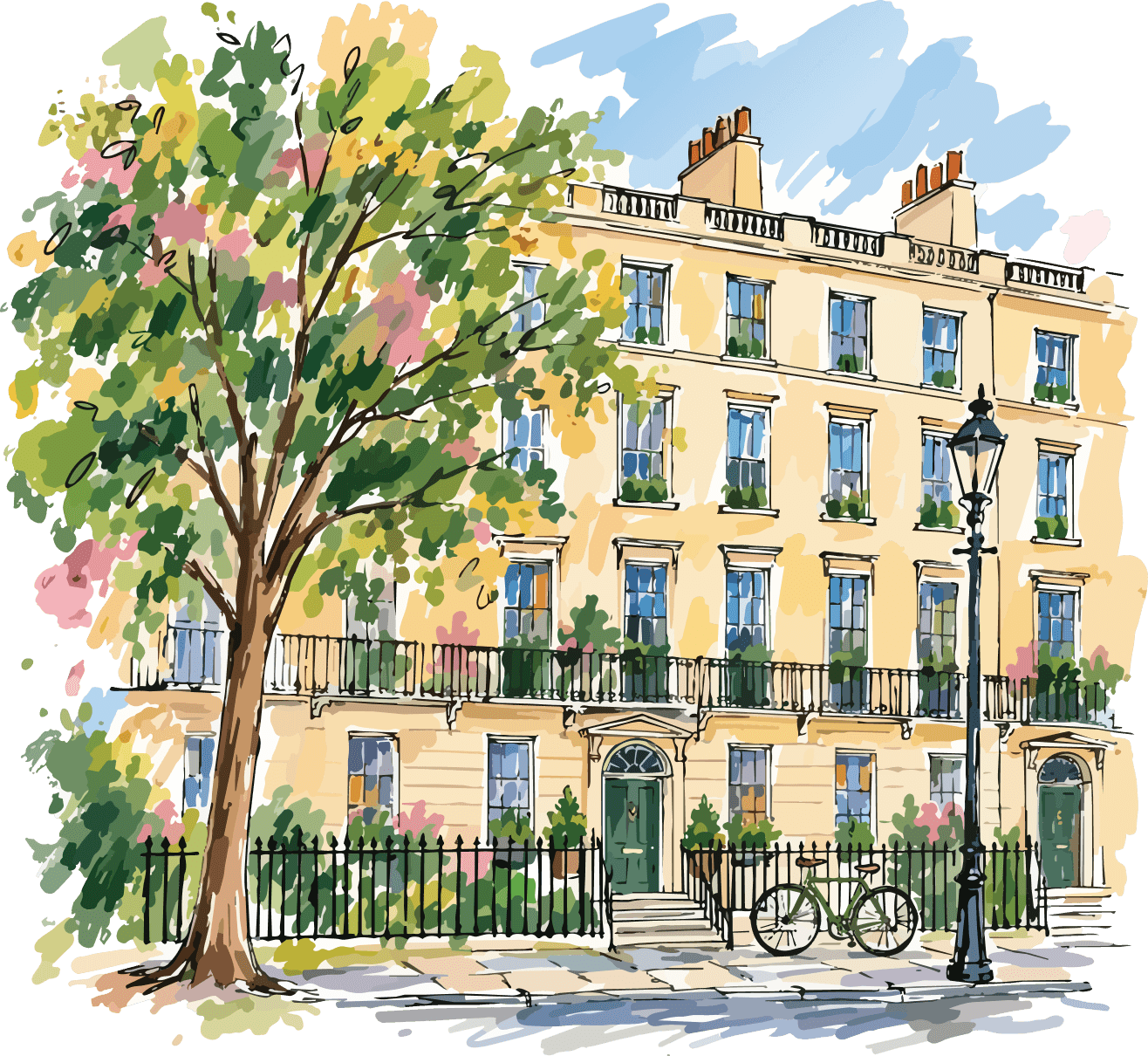 Illustration of Berkeley Square
